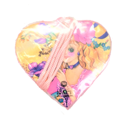壓克力(中) 心形 Memo+粉紅帶子  |產品名稱|文具/包裝|色彩文具