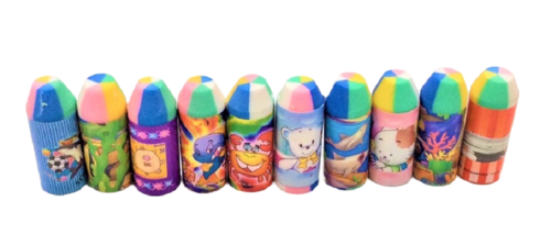 Eraser  橡皮擦  |產品名稱|文具/包裝|河馬訂書機等/ 彩虹橡皮擦