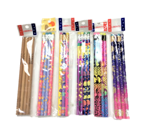 4 pcs Pencils/Bag  |產品名稱|文具/包裝|色彩文具