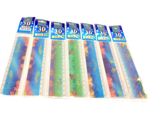 3D-15cm Ruler　3D-15cm 尺  |產品名稱|文具/包裝|色彩文具