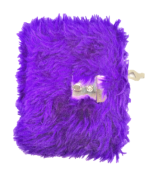 Long Furry Notebook w/lock    長絨毛筆記本,日記本 (含鎖+鑰匙)  |產品名稱|絨毛系列|絨毛萬用手冊,筆記本,CD本,筆袋